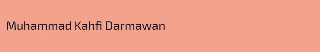 Muhammad Kahfi Darmawan